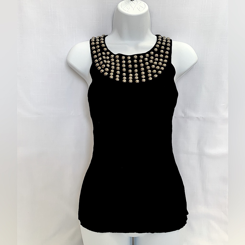 Cool stretch knit tops with cool “hardware“  vibe embellishment!